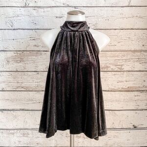 NWT French Connection velvet halter top